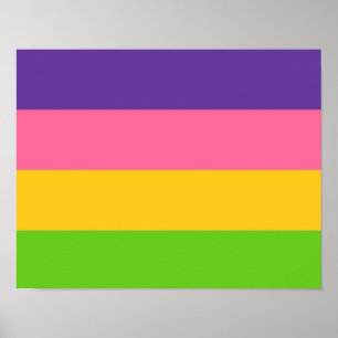 Sapphic Pride Flag Poster