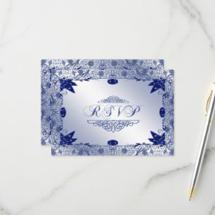 Sapphire 45th Wedding Anniversary RSVP Card