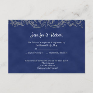 Sapphire and Silver 45th Anniversary Response Card