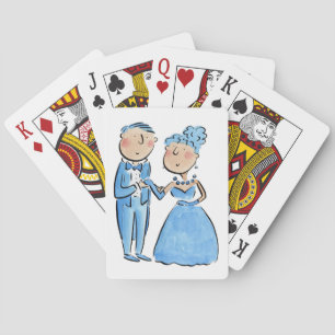 Sapphire Anniversary Playing Cards