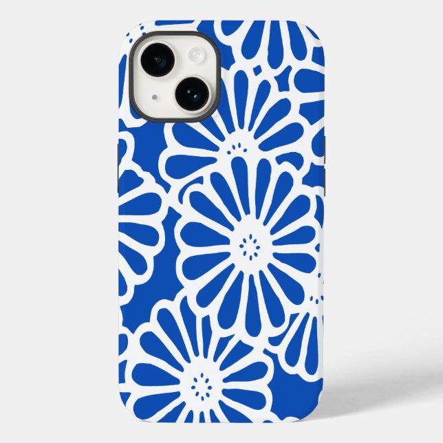 Sapphire Asian Moods Floral Case-Mate iPhone Case (Back)