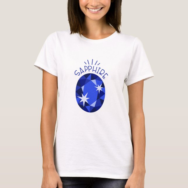 Sapphire Birthstone T-Shirt (Front)
