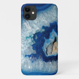Sapphire Blue Agate Geode iPhone 11 Case