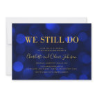 Sapphire Blue Bokeh Lights Wedding Anniversary