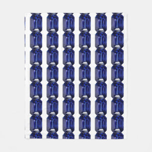 Sapphire Blue Fleece Blanket