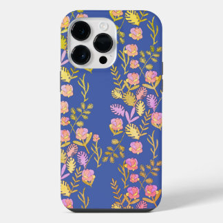 Sapphire Blue Floral Botanical Bliss Phone Case