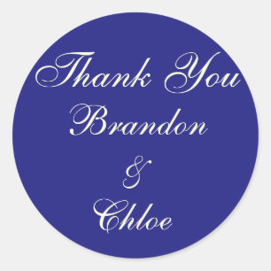 Sapphire Blue, Off White and Pearls Sticker