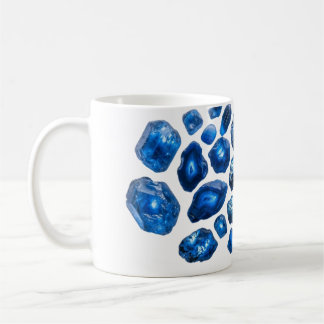 Sapphire Blue Pattern Coffee Mug