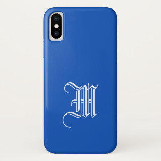 SAPPHIRE BLUE Solid Background iPhone X Case