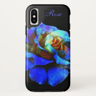 Sapphire Blue Tie Dyed Rose Case-Mate iPhone Case