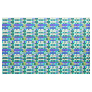 Sapphire Blue Tiles Fabric