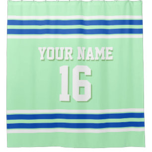 Sapphire Blue Wht Stripes Sports Jersey