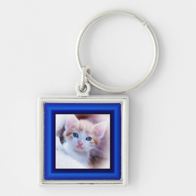 Sapphire Border Keychain (Front)