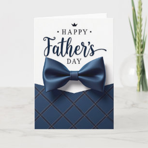 Sapphire Bow Fathers Day Card