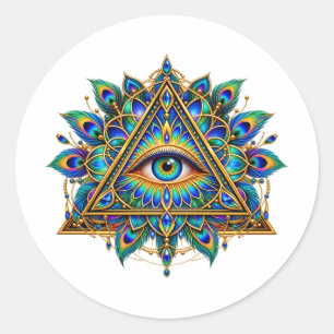 Sapphire Chevron Eye Sticker