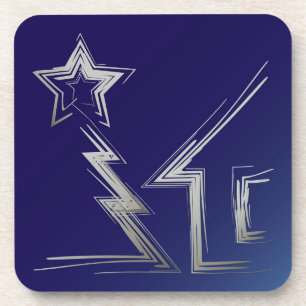 Sapphire Christmas night Coaster