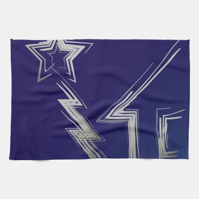 Sapphire Christmas night Kitchen Towel (Horizontal)