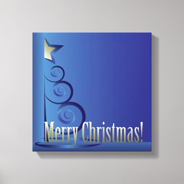 Sapphire Christmas tree Canvas Print (Front)