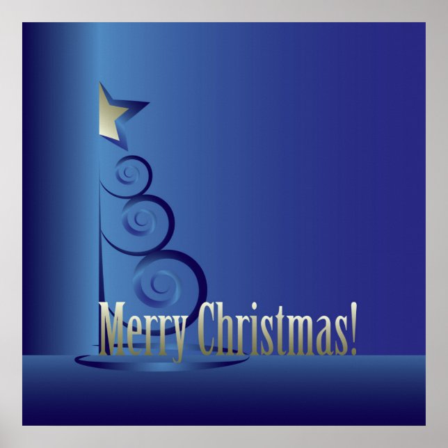 Sapphire Christmas tree Poster (Front)