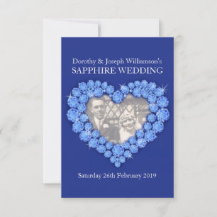 Sapphire coeur mariage ajouter votre invitation de