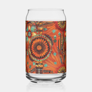 Sapphire élégant "Echos complexes" Imprimé Can Gl