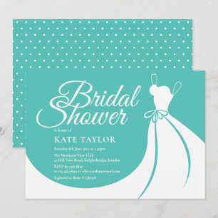 Sapphire Elegant Gown Nuptiale Douche Invitation