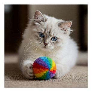 Sapphire Eyes and Colourful Fun Poster