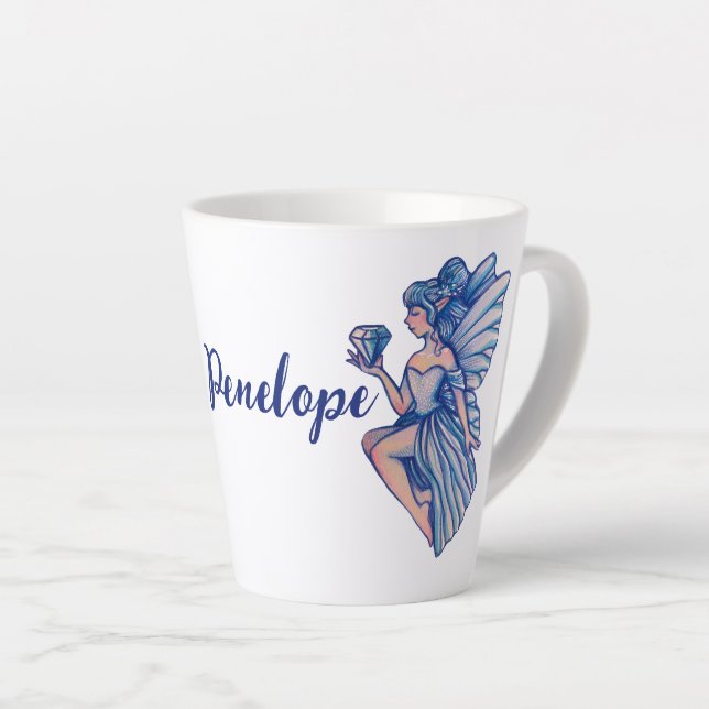 Sapphire Fairy                                     Latte Mug (Right Angle)