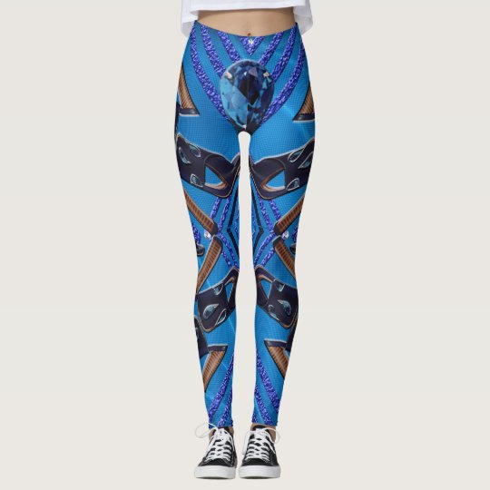 Sapphire Gems Shoes Leggings