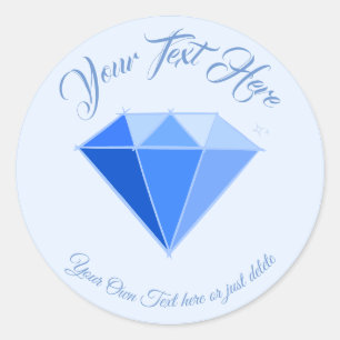 Sapphire Gemstone. Jewellery. 45 Wedding Anniversa Classic Round Sticker