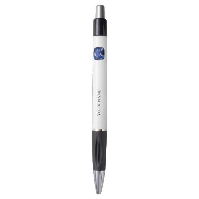 Sapphire Gemstone Pen (Front Vertical)