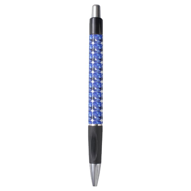 Sapphire Gemstone Sky Blue Pen (Front Vertical)