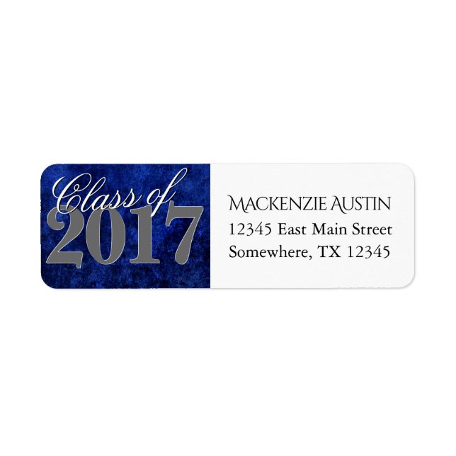 Sapphire Grad | Blue Royal Cobalt Azure Année (Devant)