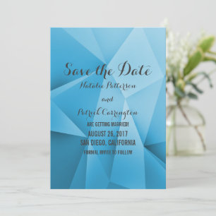 Sapphire Jewel Tones Save the Date Invite