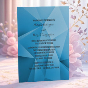 Sapphire Jewel Tones Wedding Invitation