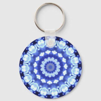 Sapphire Kaleidoscope Keychain