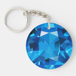 Sapphire Keychain