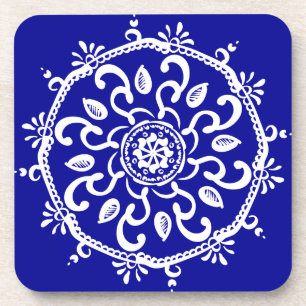 Sapphire Mandala Coaster