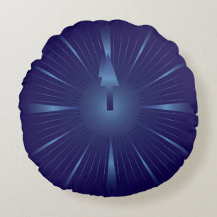 sapphire minute round pillow