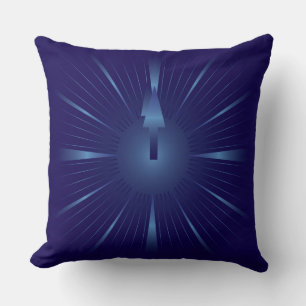 sapphire minute throw pillow