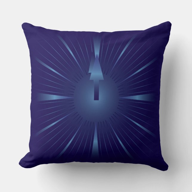 sapphire minute throw pillow (Front)