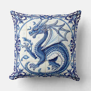 sapphire moon dragon pillow