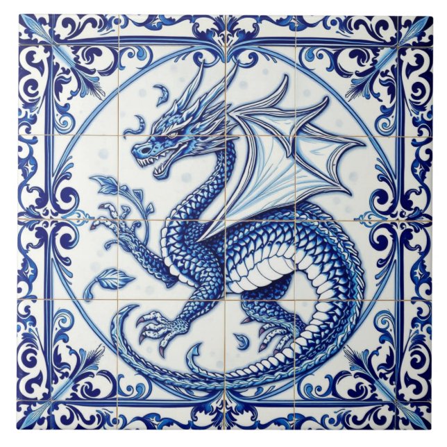 sapphire moon dragon tile (Front)