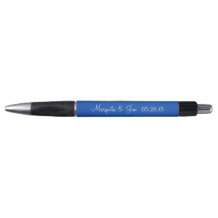 Sapphire Personalized Wedding Favours Pen