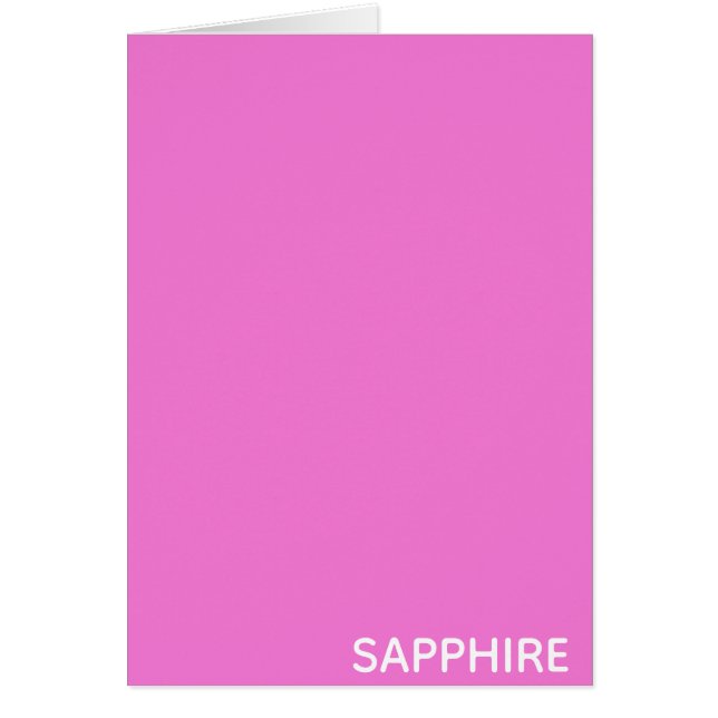 Sapphire pink color name (Front)