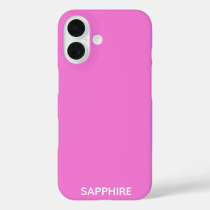 Sapphire pink colour name iPhone 16 case
