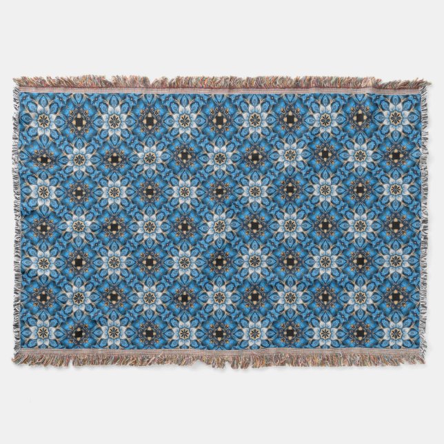 Sapphire Reverie  Throw Blanket (Front)