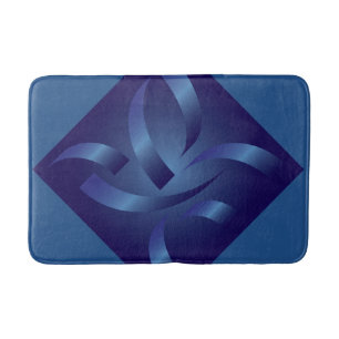 sapphire ribbons bath mat