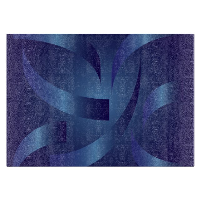 sapphire ribbons cutting board (Front)