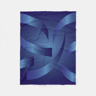 sapphire ribbons fleece blanket